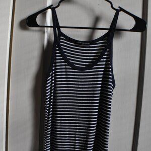 Blue and White Striped Brandy Melville Tank